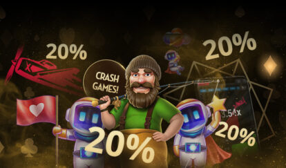 Haftalık Bonus Crash Oyunlarında 20% bass